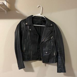Zara Leather Moto Jacket